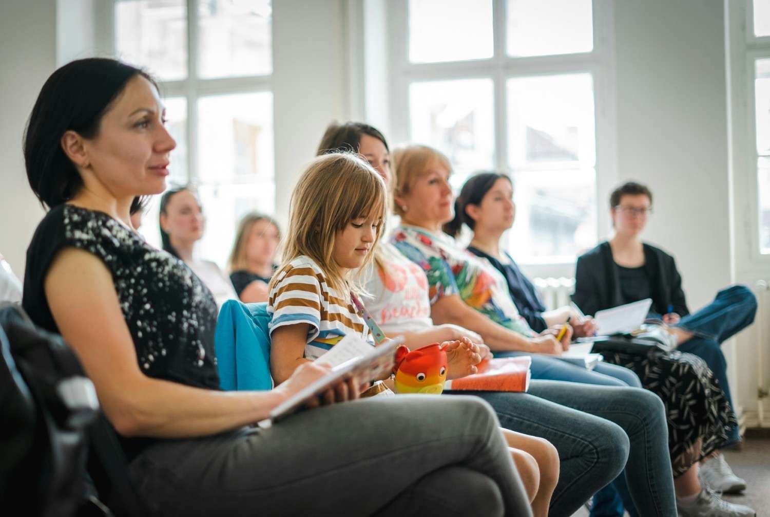 Audience in a meeting setting